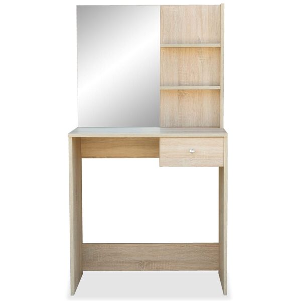 vidaXL Μπουντουάρ Χρ. Δρυός 75 x 40 x 141 εκ. από Επεξ. Ξύλο