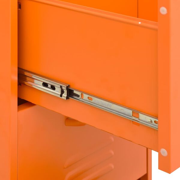 vidaXL Ντουλάπι Αποθήκευσης Πορτοκαλί 42,5 x 35 x 101,5 εκ. από Ατσάλι