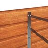 vidaXL Ζαρντινιέρα Σκουριασμένο 320x80x77 εκ. Ατσάλι Σκληρυθέν Αέρα