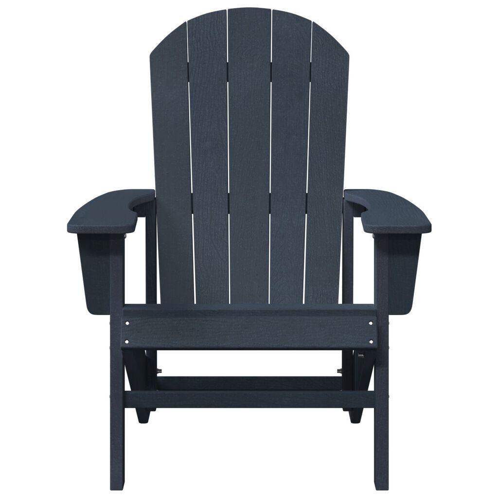 vidaXL Καρέκλα Adirondack Ναυτικό Μπλε 74x82x91 εκ. HDPE