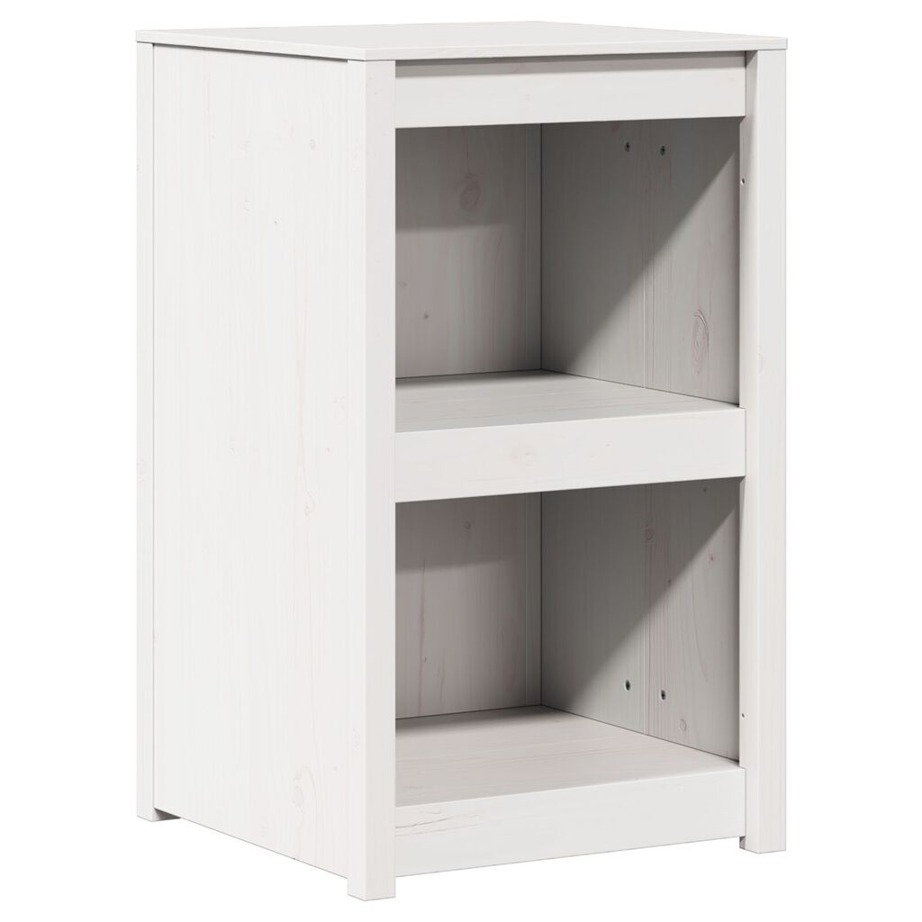 vidaXL Ντουλάπι εξωτερικής κουζίνας Λευκό 55x55x92 εκ. Μασίφ ξύλο πεύκου