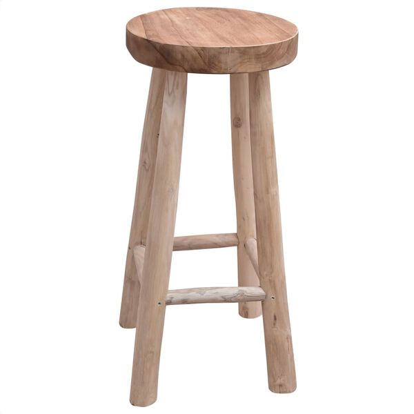 vidaXL Σκαμπό Μπαρ από Μασίφ Ξύλο Teak