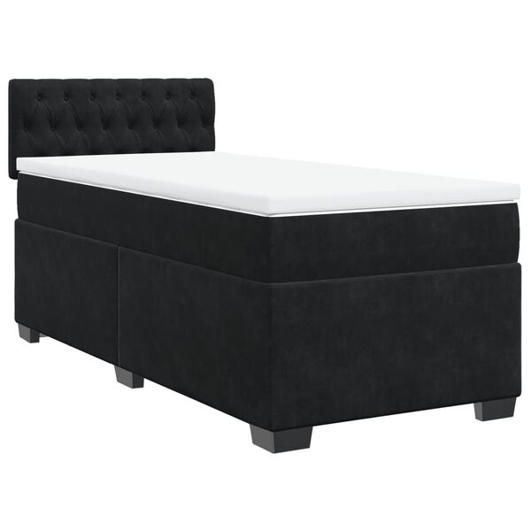 vidaXL &Kappa;&rho;&epsilon;&beta;ά&tau;&iota; Boxspring &mu;&epsilon; &Sigma;&tau;&rho;ώ&mu;&alpha; &Mu;&alpha;ύ&rho;&omicron; 90x200 &epsilon;&kappa;. &Beta;&epsilon;&lambda;&omicron;ύ&delta;&iota;&nu;&omicron;