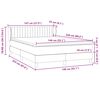 vidaXL Box Spring &kappa;&rho;&epsilon;&beta;ά&tau;&iota; &mu;&epsilon; &sigma;&tau;&rho;ώ&mu;&alpha; &rho;&omicron;&zeta; 140x220 cm &Beta;&epsilon;&lambda;&omicron;ύ&delta;&iota;&nu;&omicron;