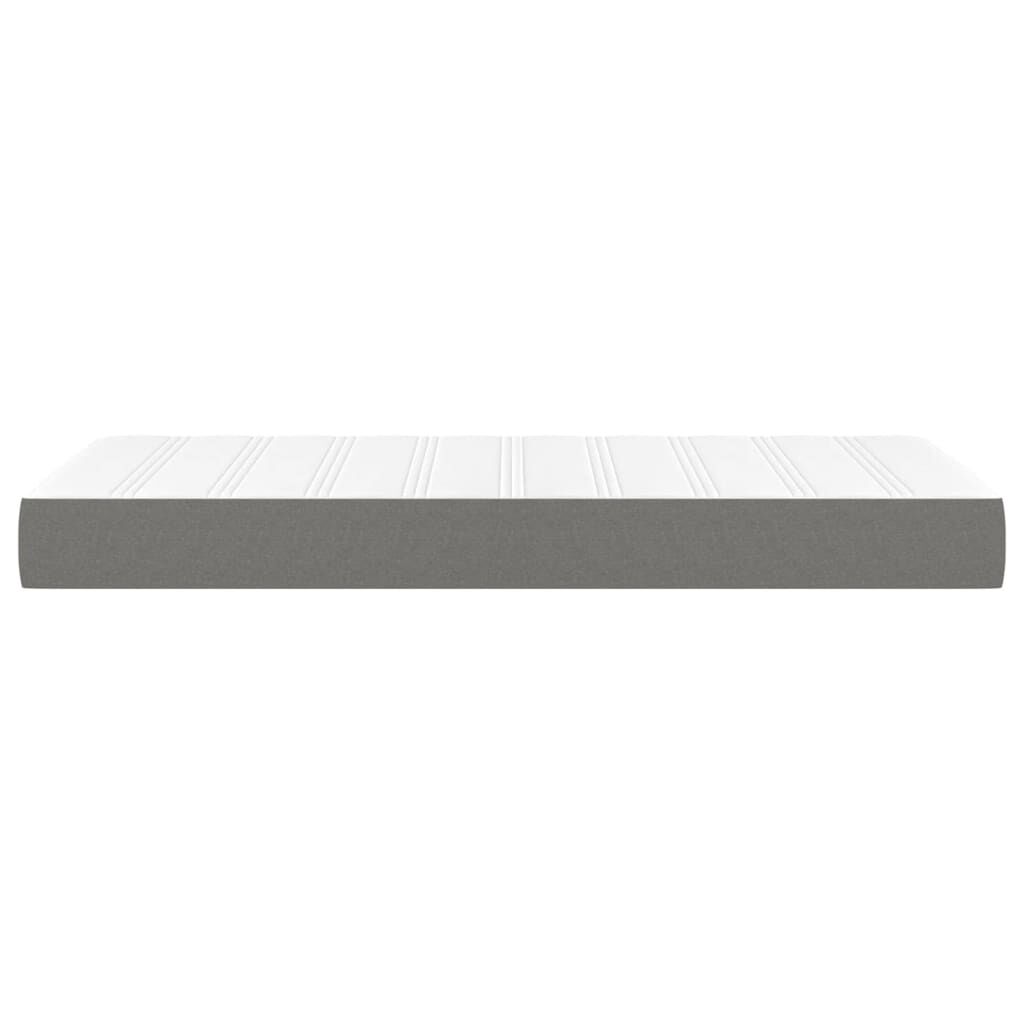 vidaXL Στρώμα με Pocket Springs Σκούρο Γκρι 100x200x20 εκ. Υφασμάτινο