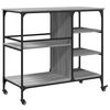 vidaXL Τρόλεϊ Κουζίνας Sonoma Γκρι 100x45x89,5 εκ. Επεξεργασμένο Ξύλο