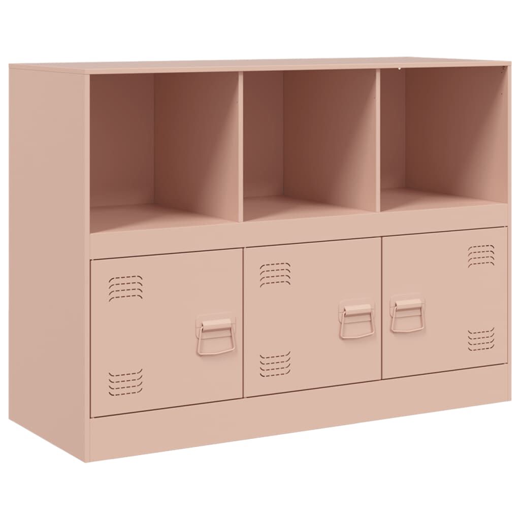 vidaXL Ντουλάπι Ροζ 99x39x73 εκ. από Ατσάλι