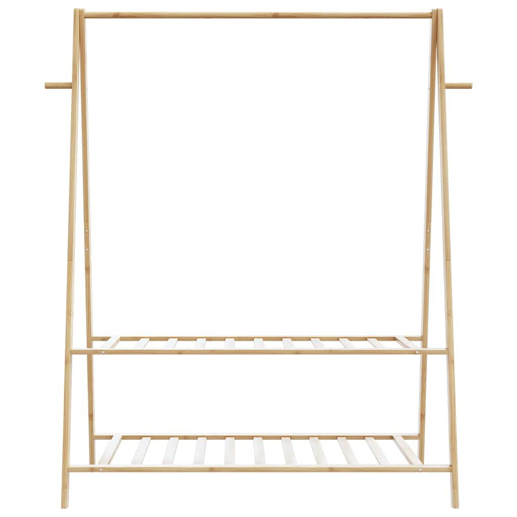 vidaXL Κρεμάστρα Ρούχων με Ράφια 132x45,5x150,5 εκ. Μπαμπού