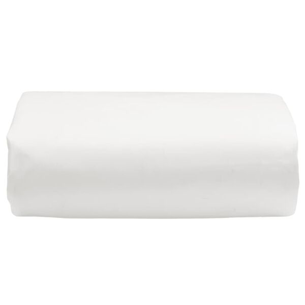 vidaXL Μουσαμάς Λευκός 1,5 x 20 μ. 650 γρ./μ²