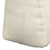 vidaXL Μαξιλάρι Πλάτης Κρεμ 80 x 24 x 50 εκ Βελούδο