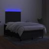 vidaXL &Kappa;&rho;&epsilon;&beta;ά&tau;&iota; Boxspring &mu;&epsilon; &Sigma;&tau;&rho;ώ&mu;&alpha; & LED &Mu;&alpha;ύ&rho;&omicron; 120x200 &epsilon;&kappa;. &Upsilon;&phi;&alpha;&sigma;&mu;ά&tau;&iota;&nu;&omicron;