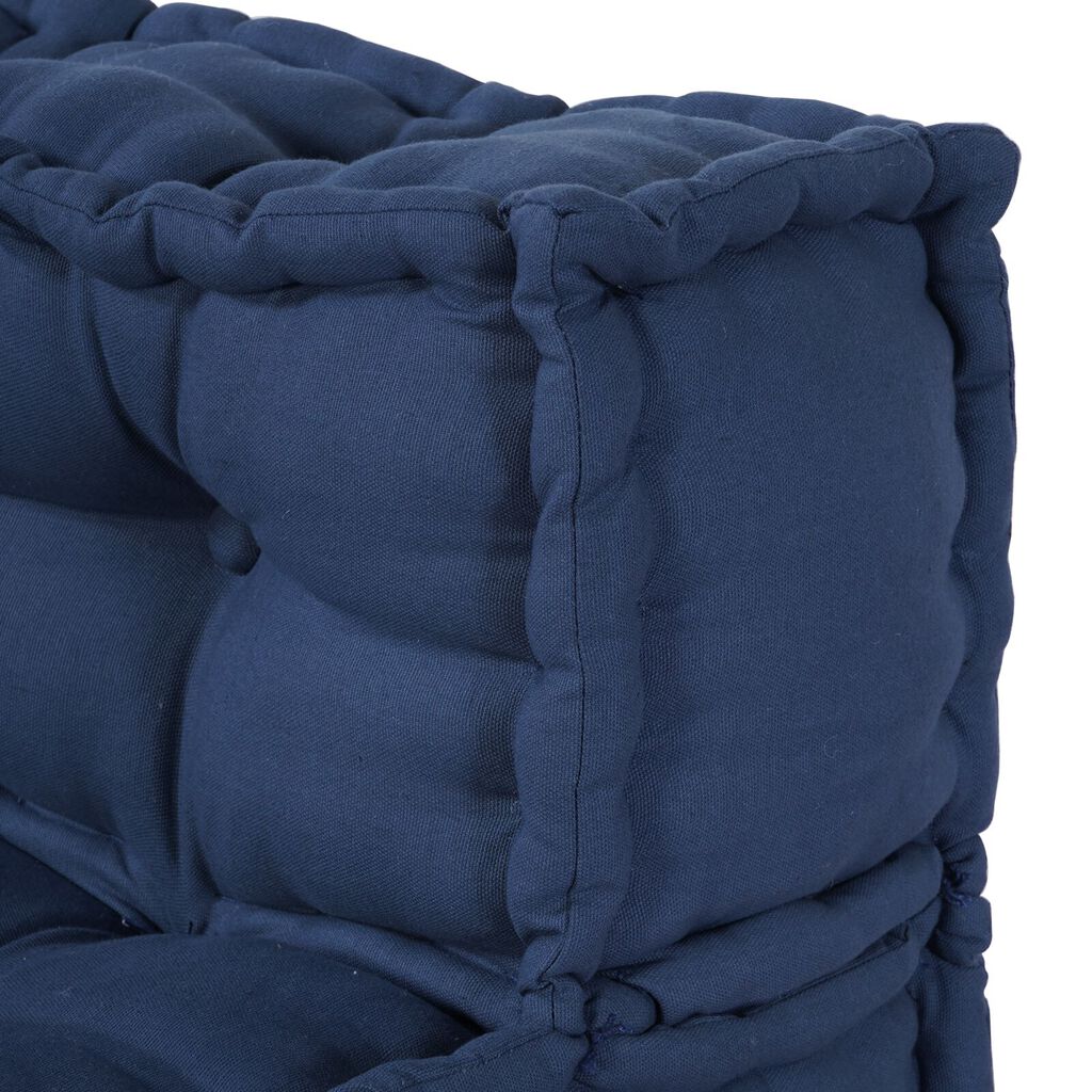 vidaXL Μοντέρνος Πουφ Indigo 70x70x54 Υφασμάτινος