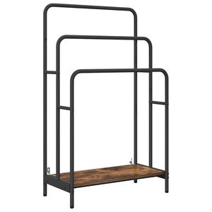 vidaXL Ράφι Ρούχων Καπνιστό δρυς 60 x 30 x 100.5 εκ Επεξεργασμένο ξύλο