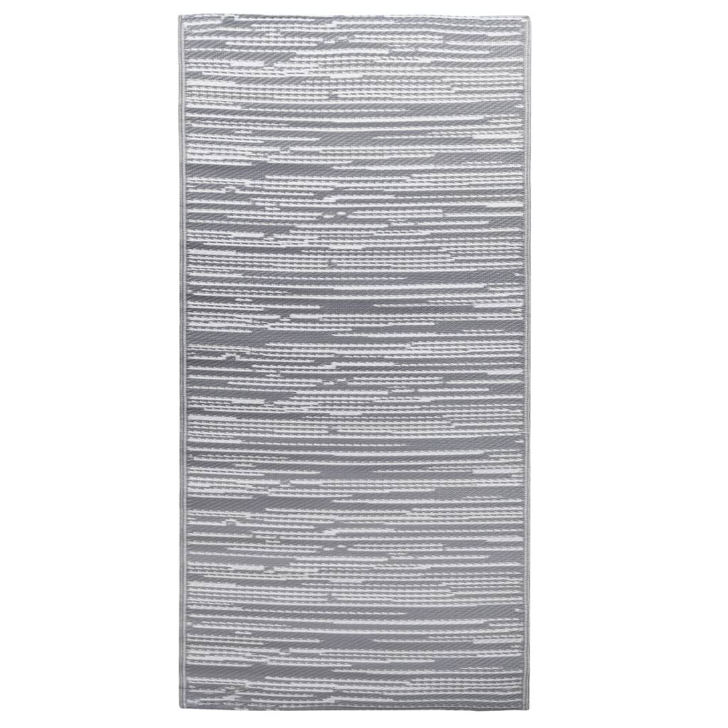 vidaXL Χαλί εξωτερικού χώρου ARAKIL Γκρι 80x150 cm PP