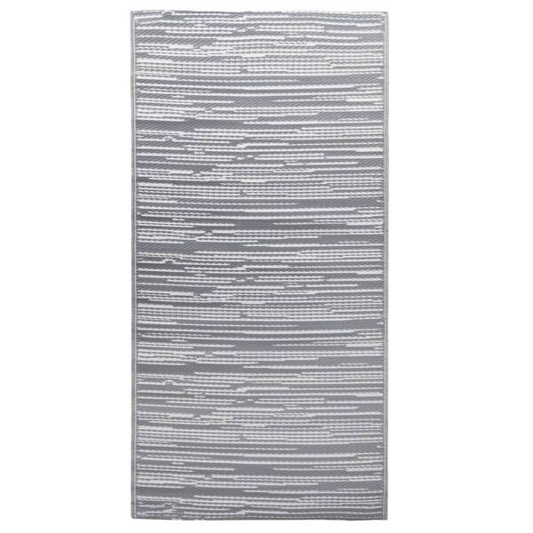 vidaXL Χαλί εξωτερικού χώρου ARAKIL Γκρι 80x150 cm PP