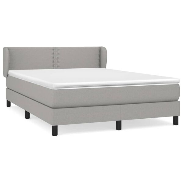 vidaXL &Kappa;&rho;&epsilon;&beta;ά&tau;&iota; Boxspring &mu;&epsilon; &Sigma;&tau;&rho;ώ&mu;&alpha; &Alpha;&nu;&omicron;&iota;&chi;&tau;ό &Gamma;&kappa;&rho;&iota; 140x200 &epsilon;&kappa;. &Upsilon;&phi;&alpha;&sigma;&mu;ά&tau;&iota;&nu;&omicron;