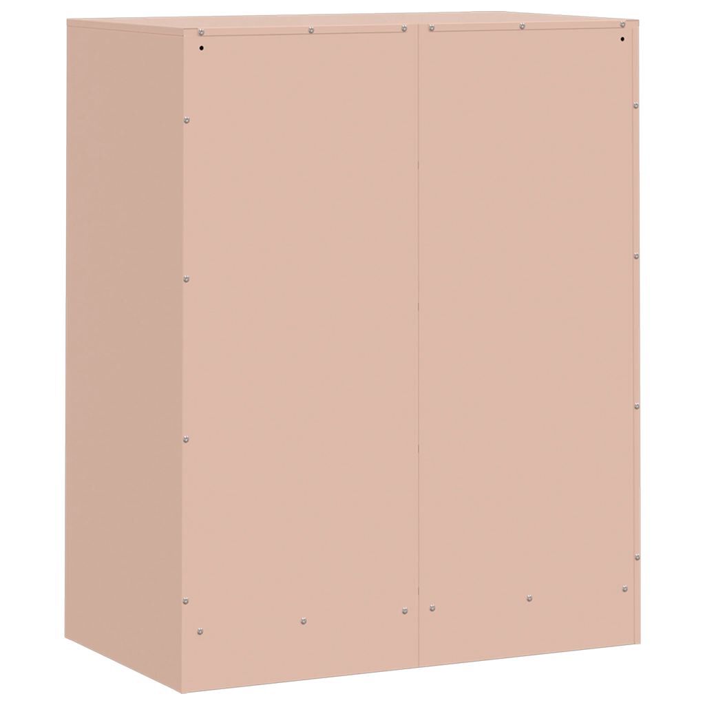 vidaXL Ντουλάπι Ροζ 67x39x83 εκ. από Ατσάλι