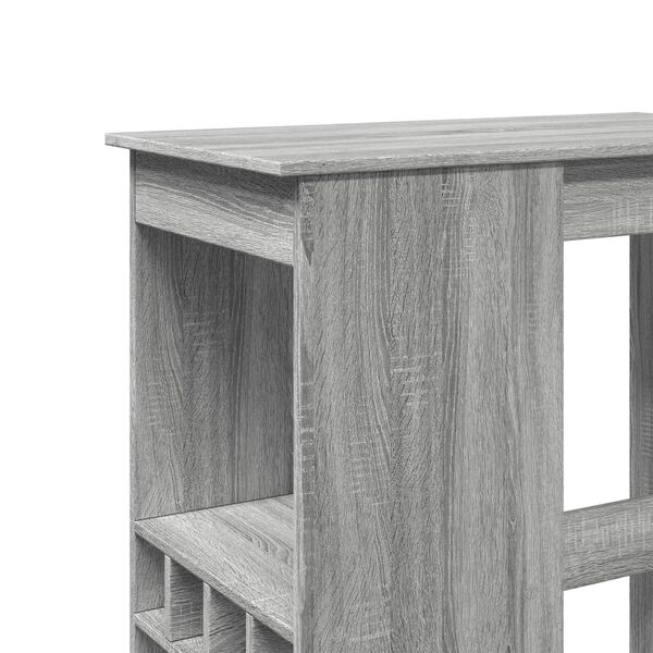 vidaXL Τραπέζι Μπαρ Γκρι Sonoma 90x47,5x103,5 εκ. από Επεξεργ. Ξύλο