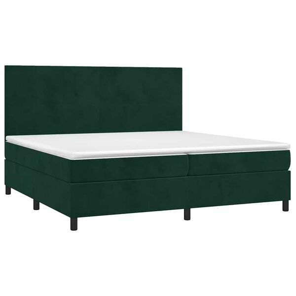 vidaXL &Kappa;&rho;&epsilon;&beta;ά&tau;&iota; Boxspring &mu;&epsilon; &Sigma;&tau;&rho;ώ&mu;&alpha; &Sigma;&kappa;&omicron;ύ&rho;&omicron; &Pi;&rho;ά&sigma;&iota;&nu;&omicron; 200x200&epsilon;&kappa;. &Beta;&epsilon;&lambda;&omicron;ύ&delta;&iota;&nu;&omicron;