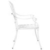 vidaXL Καρέκλα Κήπου 2 pcs Λευκό 55 x 56.5 x 91εκ Αλουμίνιο
