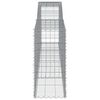 vidaXL Συρματοκιβώτια Τοξωτά 7 τεμ. 400x50x100/120 εκ. Γαλβαν. Ατσάλι