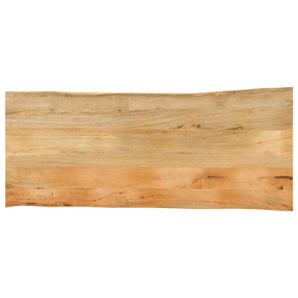 vidaXL Επιφάνεια Τραπεζιού 140x60x3,8 εκ. Live Edge Μασίφ Ξύλο Μάνγκο
