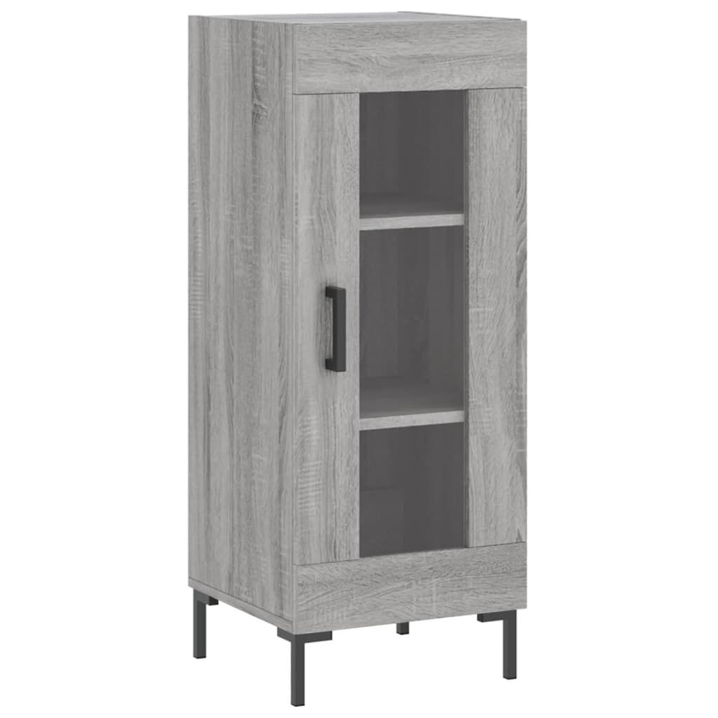 vidaXL Μπουφές Sonoma Γκρι 34,5 x 34 x 180 εκ. από Επεξεργασμένο Ξύλο