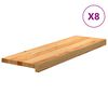 vidaXL &Pi;&alpha;&tau;ά&kappa;&iota;&alpha; &Sigma;&kappa;ά&lambda;&alpha;&sigmaf; 8 &tau;&epsilon;&mu;. &Alpha;&nu;&omicron;&iota;&chi;&tau;ό &Kappa;&alpha;&phi;έ 80x25x2 cm &Xi;ύ&lambda;&omicron; &Delta;&rho;&upsilon;ό&sigmaf;
