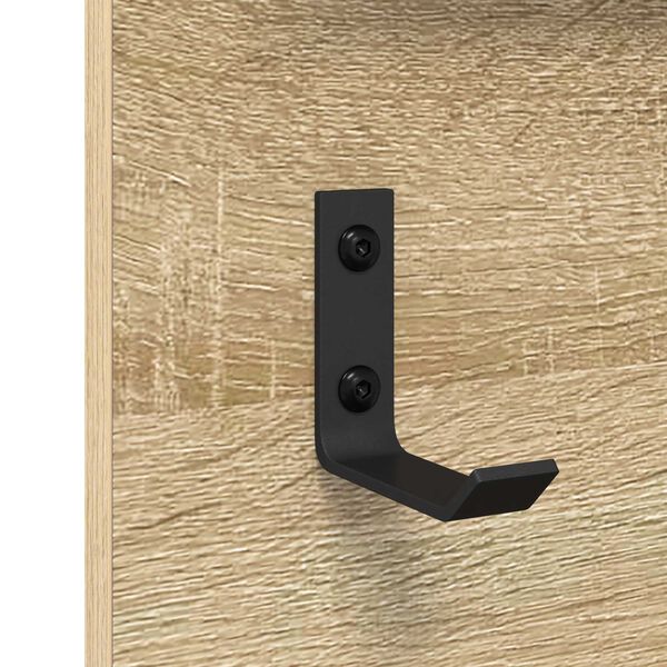 vidaXL Τοίχου Κρεμάστρα Sonoma Oak 70 x 10 x 90 εκ. Επεξεργασμένο ξύλο