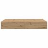vidaXL Σκελετός Κρεβατιού artisan δρυς 120 x 200 cm Επεξεργασμένο ξύλο