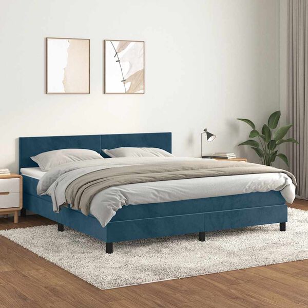 vidaXL &Kappa;&rho;&epsilon;&beta;ά&tau;&iota; Boxspring &mu;&epsilon; &Sigma;&tau;&rho;ώ&mu;&alpha; &Sigma;&kappa;&omicron;ύ&rho;&omicron; &Mu;&pi;&lambda;&epsilon; 160x200 &epsilon;&kappa;. &Beta;&epsilon;&lambda;&omicron;ύ&delta;&iota;&nu;&omicron;