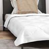 vidaXL Πάπλωμα με μαξιλάρι 2 pcs Λευκό 135 x 200 cm Μικροΐνες