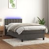 vidaXL &Kappa;&rho;&epsilon;&beta;ά&tau;&iota; Boxspring &mu;&epsilon; &Sigma;&tau;&rho;ώ&mu;&alpha; & LED &Sigma;&kappa;. &Gamma;&kappa;&rho;&iota; 80x200 &epsilon;&kappa;. &Beta;&epsilon;&lambda;&omicron;ύ&delta;&iota;&nu;&omicron;