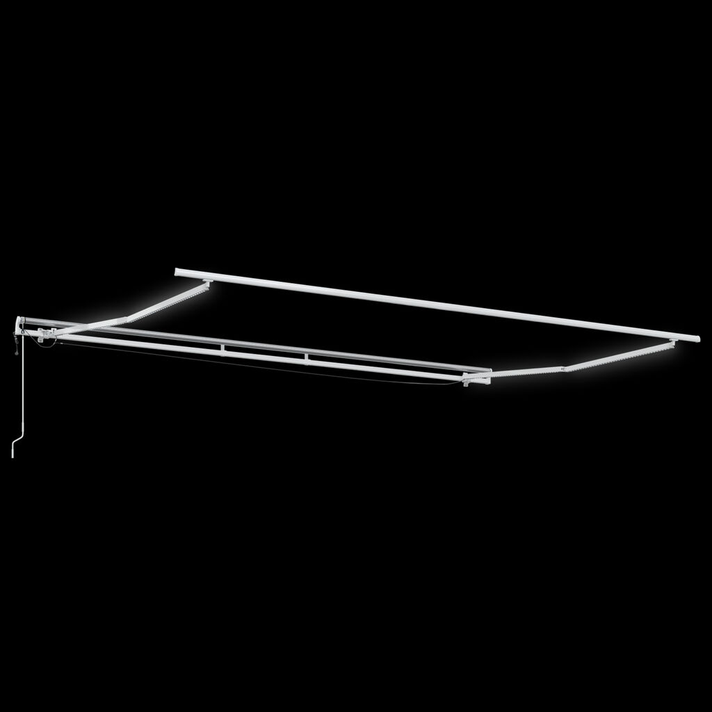 vidaXL Αυτόματη Ανασυρόμενη Τέντα με LED Πράσινη και Κίτρινη 400x300 εκ