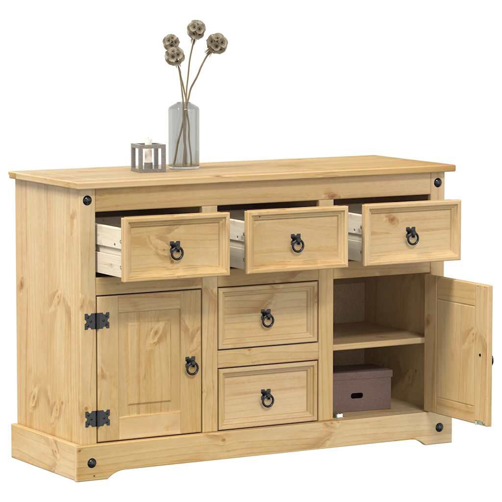 vidaXL Ντουλάπι Corona 112 x 40 x 75 εκ. από Μασίφ Ξύλο Πεύκου