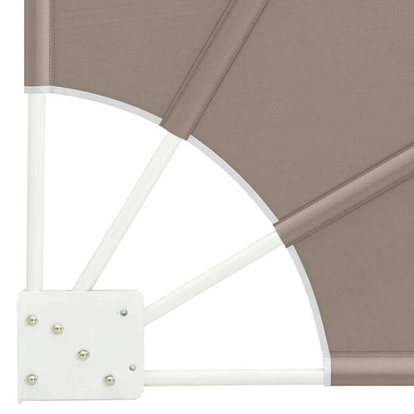 vidaXL Αδιάφανο σκίαστρο μπαλκονιού Taupe 115 x 115 εκ ύφασμα