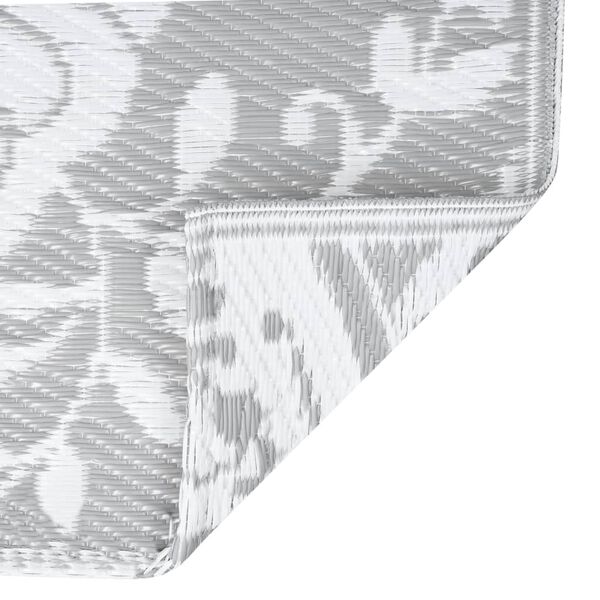 vidaXL Χαλί εξωτερικού χώρου ARAKIL ανοιχτό γκρι 80x150 cm PP