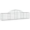 vidaXL Συρματοκιβώτια Τοξωτά 2 τεμ. 200x30x40/60 εκ. Γαλβαν. Ατσάλι