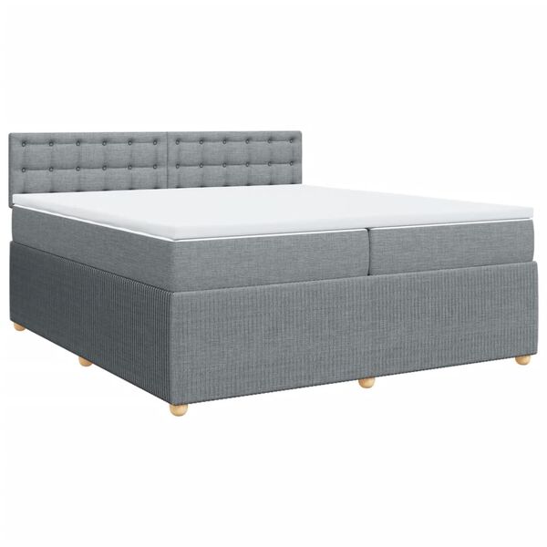 vidaXL &Kappa;&rho;&epsilon;&beta;ά&tau;&iota; Boxspring &mu;&epsilon; &Sigma;&tau;&rho;ώ&mu;&alpha; &Alpha;&nu;&omicron;&iota;&chi;&tau;ό &Gamma;&kappa;&rho;&iota; 200x200 &epsilon;&kappa;. &Upsilon;&phi;&alpha;&sigma;&mu;ά&tau;&iota;&nu;&omicron;