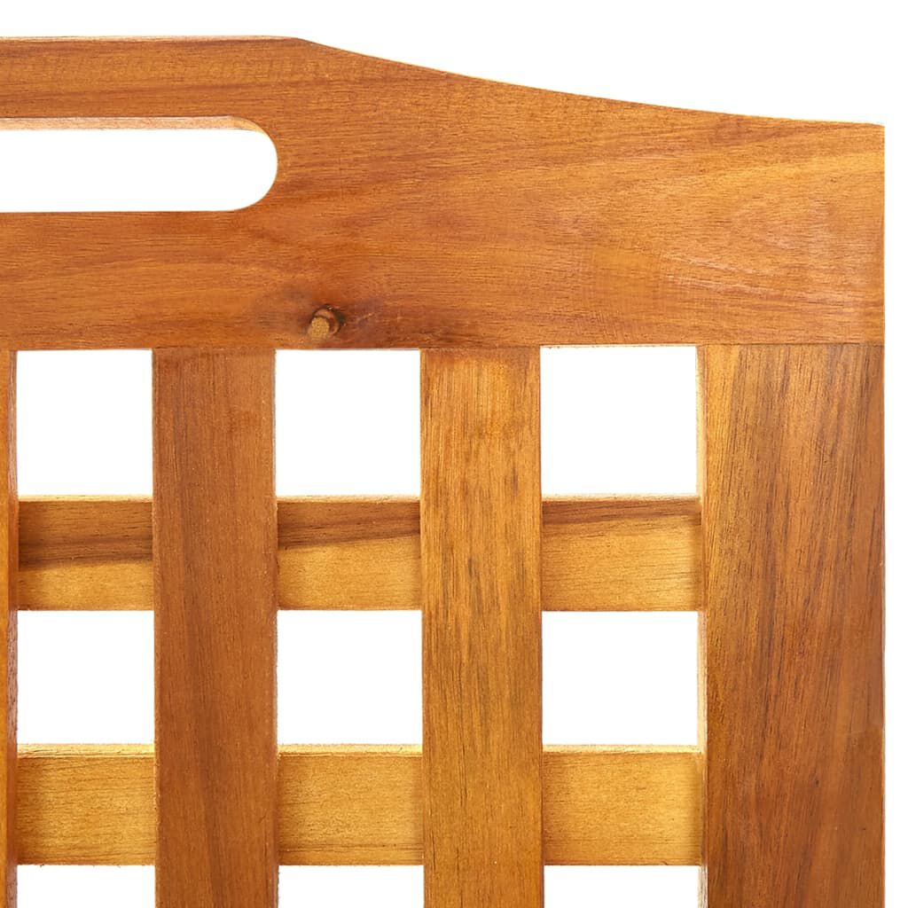 vidaXL Διαχωριστικό Δωματίου 4 Πάνελ 161x2x120 εκ. Μασίφ Ξύλο Ακακίας