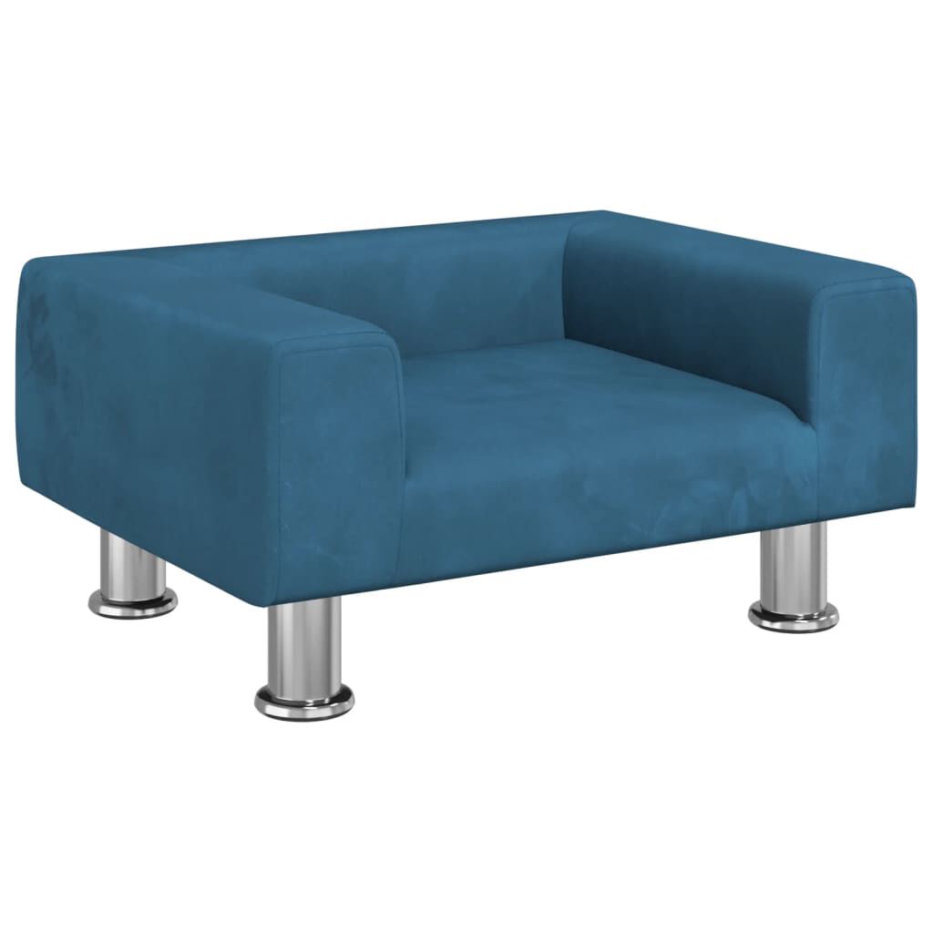 vidaXL Καναπές Παιδικός Μπλε 50x40x26,5 εκ. από Βελούδο