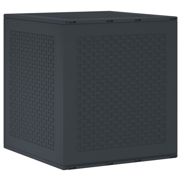 vidaXL Κουτί αποθήκευσης κήπου Ανθρακί 55 x 53 x 57 εκ. Πολυπροπυλένιο