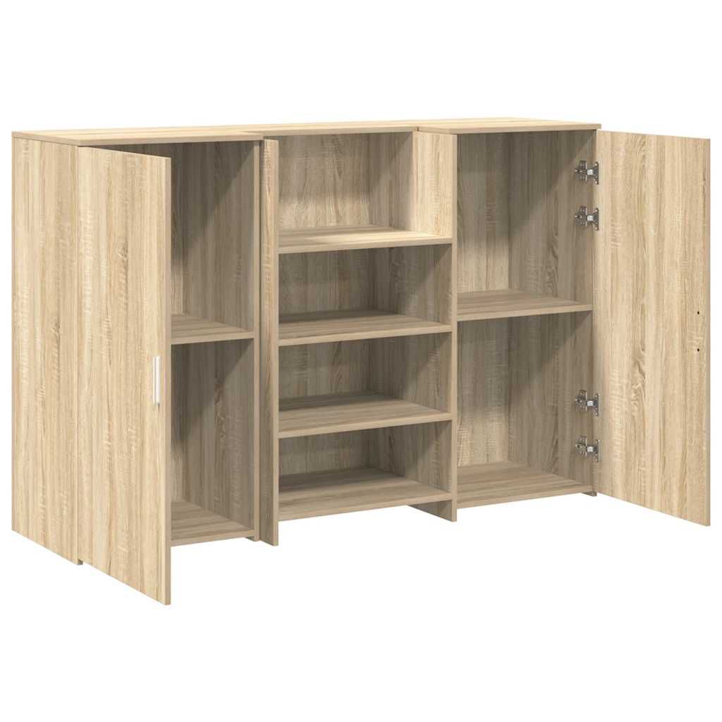 vidaXL Γραφείο υποδοχής Sonoma Δρυς 155x50x103,5εκ. Επεξεργασμένο Ξύλο