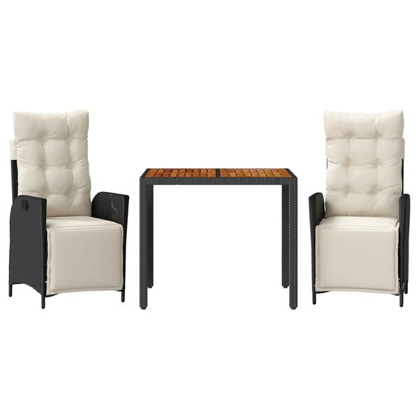 vidaXL &Sigma;&epsilon;&tau; &Tau;&rho;&alpha;&pi;&epsilon;&zeta;&alpha;&rho;ί&alpha;&sigmaf; &Kappa;ή&pi;&omicron;&upsilon; 3 &tau;&epsilon;&mu;. &Mu;&alpha;ύ&rho;&omicron; &Sigma;&upsilon;&nu;&theta;&epsilon;&tau;&iota;&kappa;ό &Rho;&alpha;&tau;ά&nu; &mu;&epsilon; &Mu;&alpha;&xi;&iota;&lambda;ά&rho;&iota;&alpha;