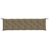 vidaXL Μαξιλάρια Πάγκου Κήπου 2 τεμ. Taupe Μελανζέ 200x50x7 εκ. Ύφ.