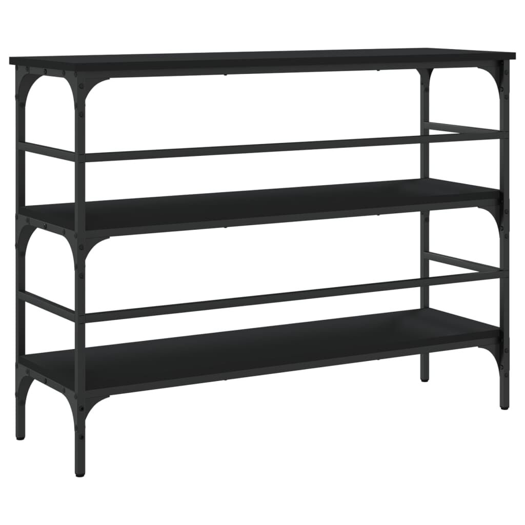 vidaXL Τραπέζι Κονσόλα Μαύρο 100x32x75 εκ. Επεξεργασμένο Ξύλο