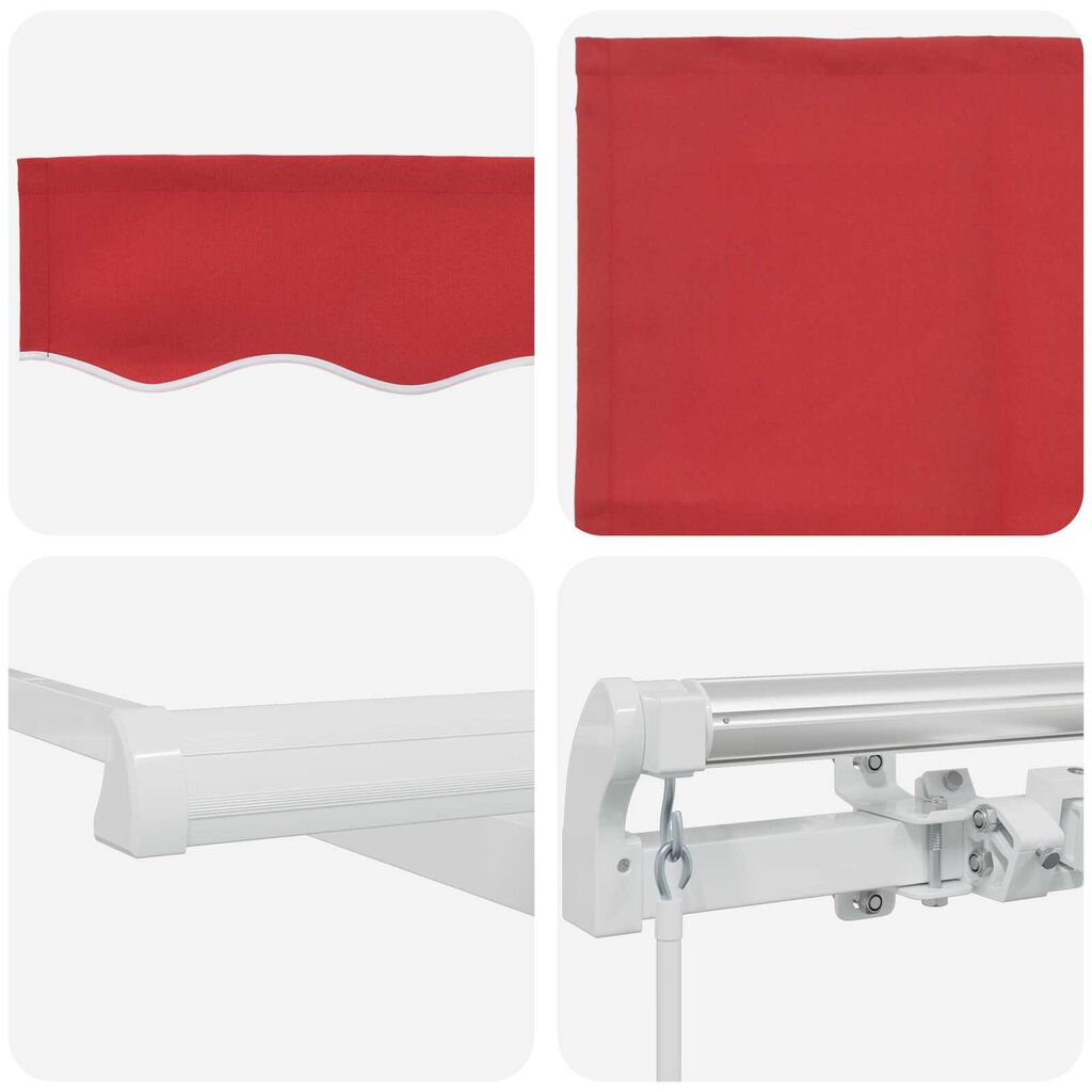vidaXL Manual Retractable Awning Θαλάσσια Μπλε 400x300 εκ.