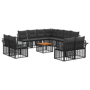 vidaXL &Sigma;&epsilon;&iota;&rho;ά &Kappa;&alpha;&nu;&alpha;&pi;έ &Epsilon;&xi;&omega;&tau;&epsilon;&rho;&iota;&kappa;&omicron;ύ 12 pcs &Mu;&alpha;ύ&rho;&omicron; &kappa;&alpha;&iota; &Sigma;&kappa;&omicron;ύ&rho;&omicron; &Gamma;&kappa;&rho;ί&zeta;&omicron;