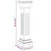 Ανθοστήλη Κολόνα με Κλασικό Σχέδιο Τετράγωνη από MDF