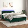vidaXL &Kappa;&rho;&epsilon;&beta;ά&tau;&iota; Boxspring &mu;&epsilon; &Sigma;&tau;&rho;ώ&mu;&alpha; & LED &Sigma;&kappa;. &Pi;&rho;ά&sigma;&iota;&nu;&omicron; 140x200&epsilon;&kappa; &Beta;&epsilon;&lambda;&omicron;ύ&delta;&omicron;
